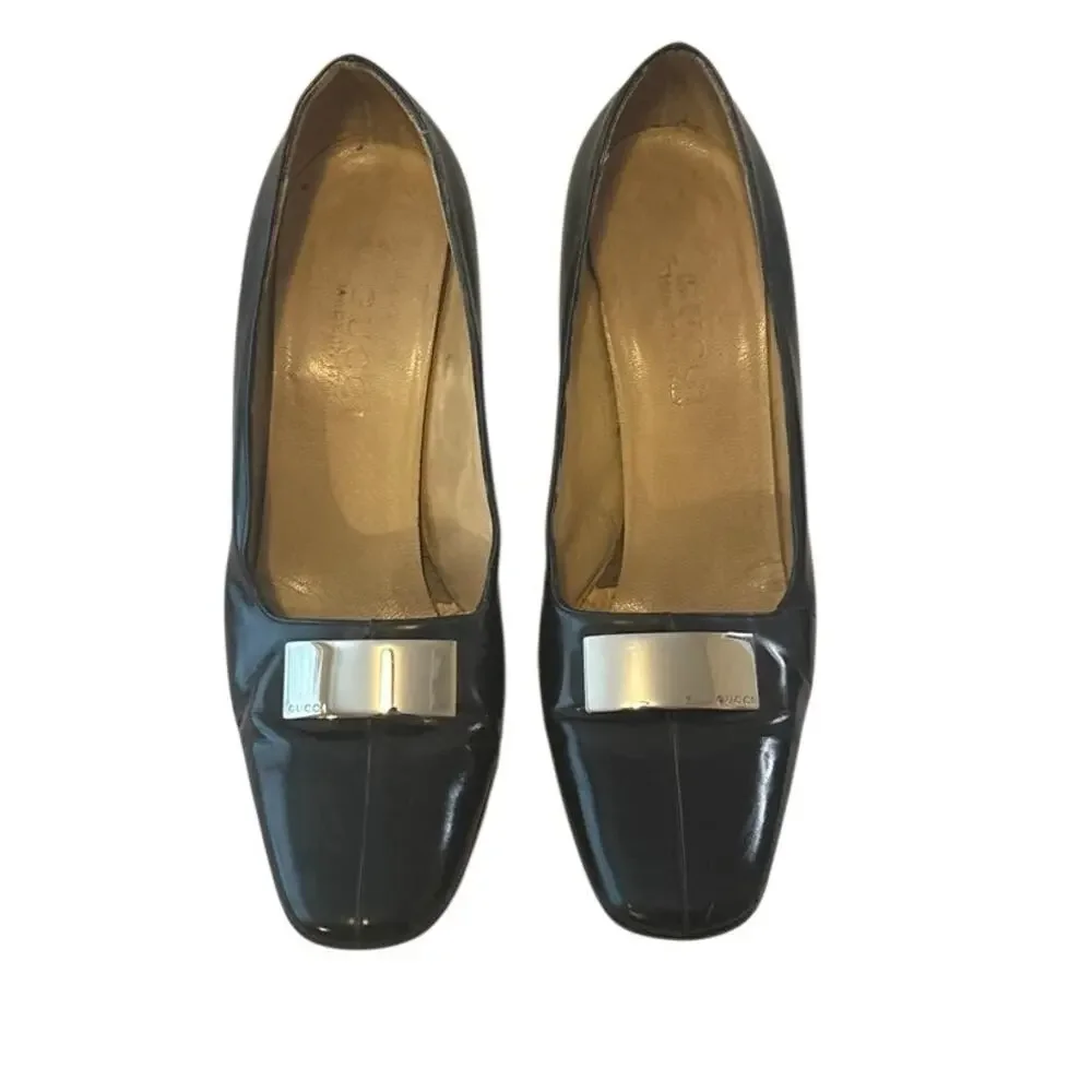 Gucci Tom Ford Era Square Toe Pumps 37.5